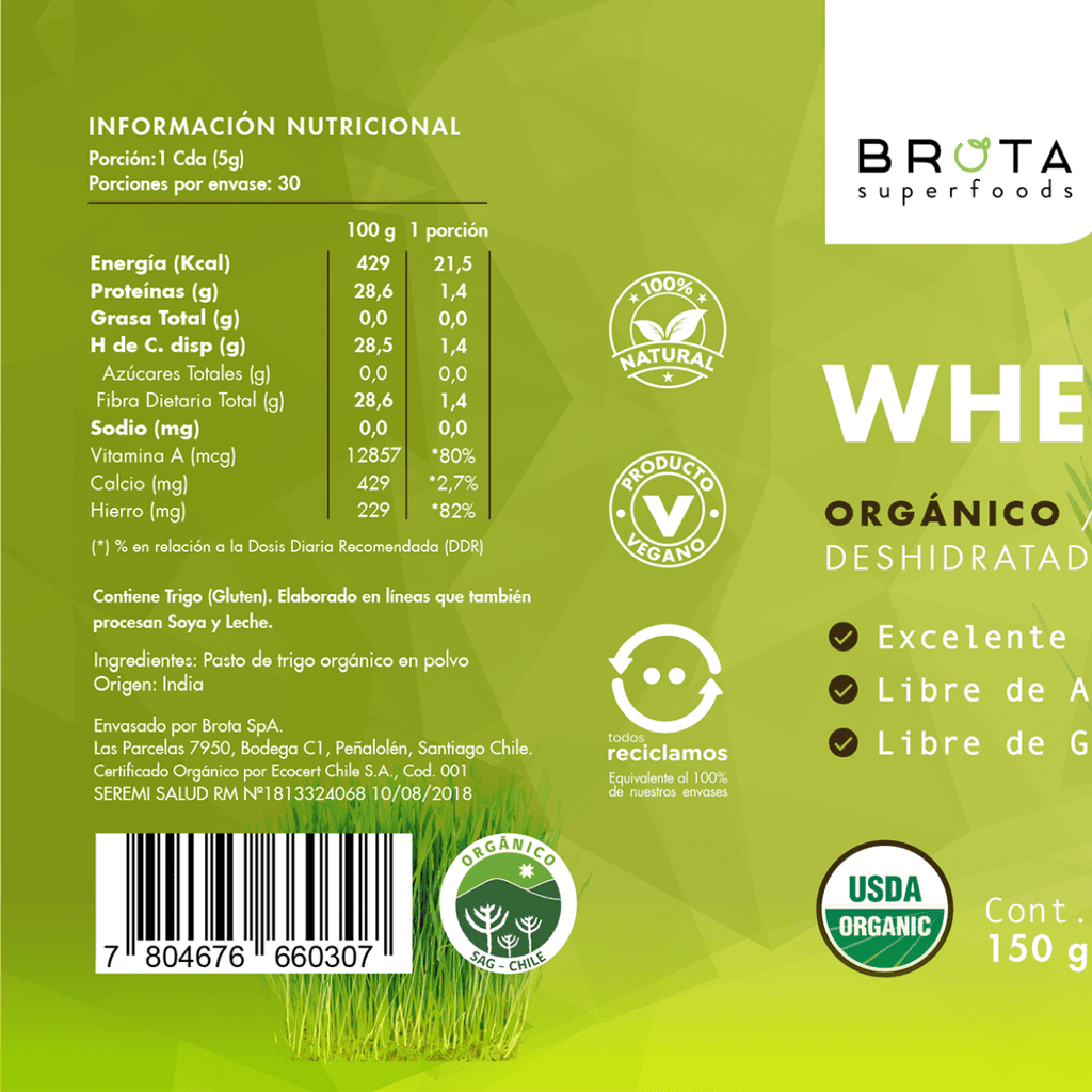 Wheatgrass en polvo 150 g