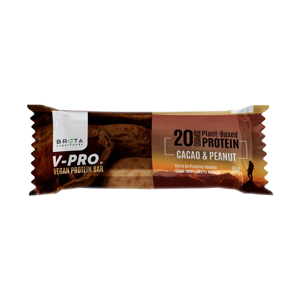 Barrita de proteína vegana Cacao & Peanut 65 g Brota