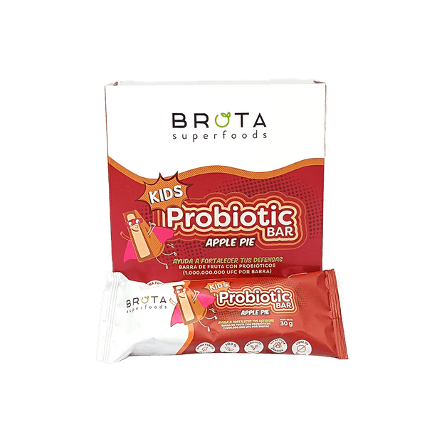 Caja de 5 Barritas con Probióticos Probiotic Kids Bar sabor Apple pie