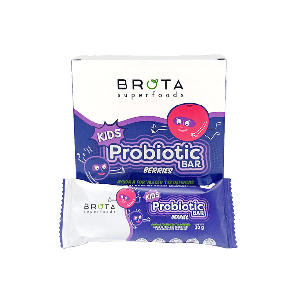 Caja 5 Barritas con Probióticos Probiotic Kids Bar sabor Berries