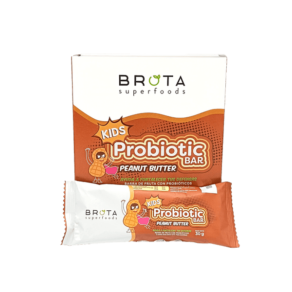 Caja 5 Barritas con Probióticos Probiotic Kids Bar sabor Peanut Butter