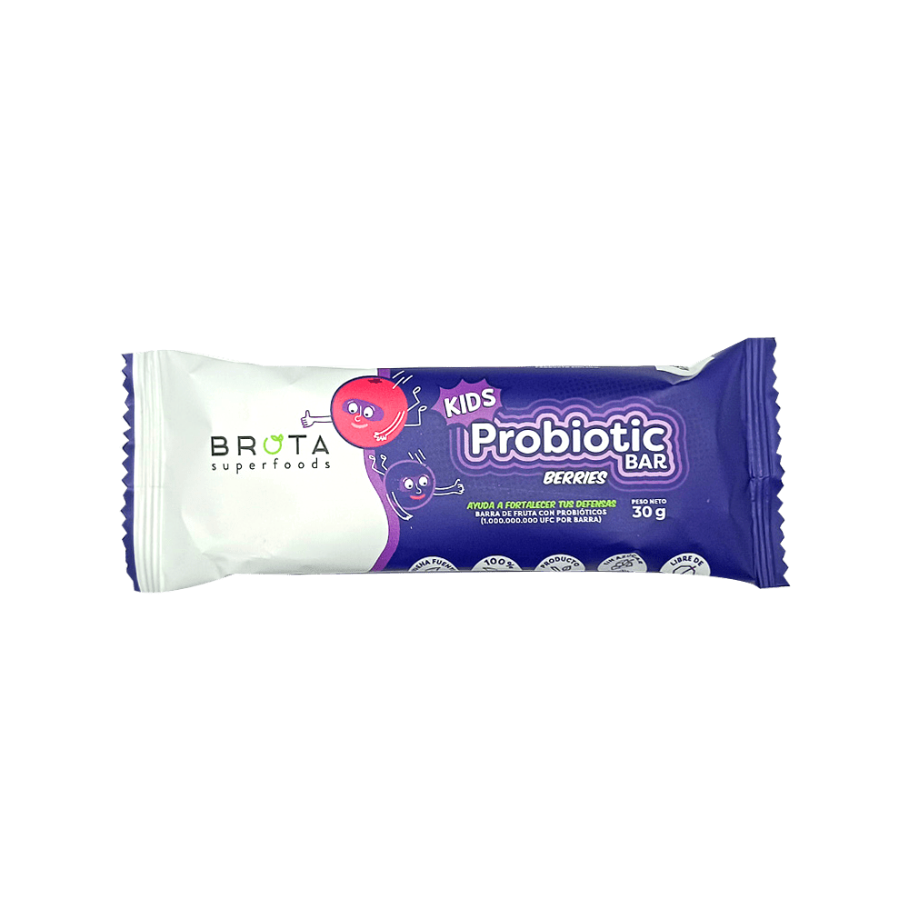 Caja 5 Barritas con Probióticos Probiotic Kids Bar sabor Berries