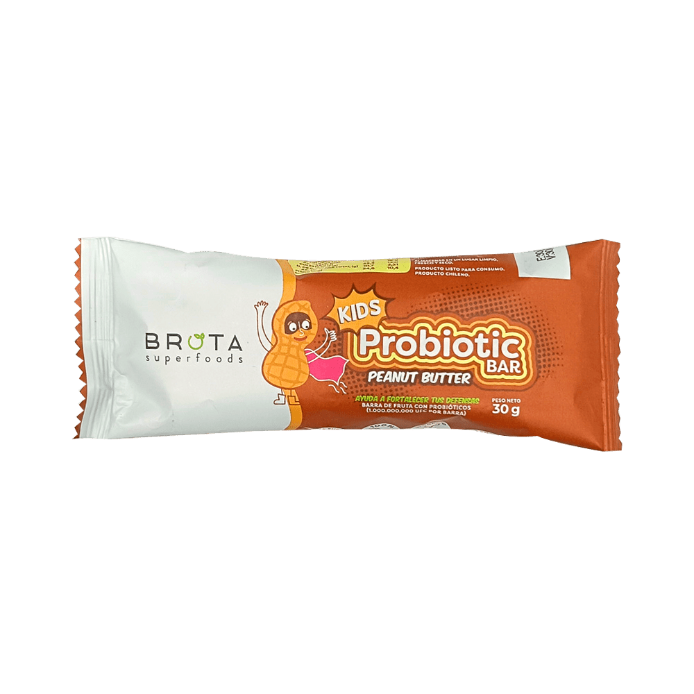 Caja 5 Barritas con Probióticos Probiotic Kids Bar sabor Peanut Butter